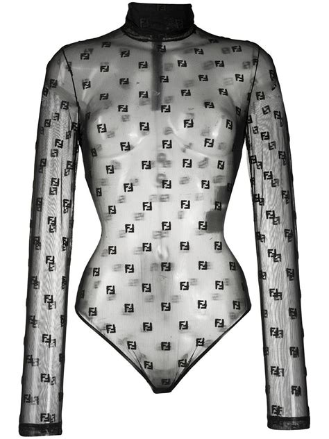 fendi sheer bodysuit